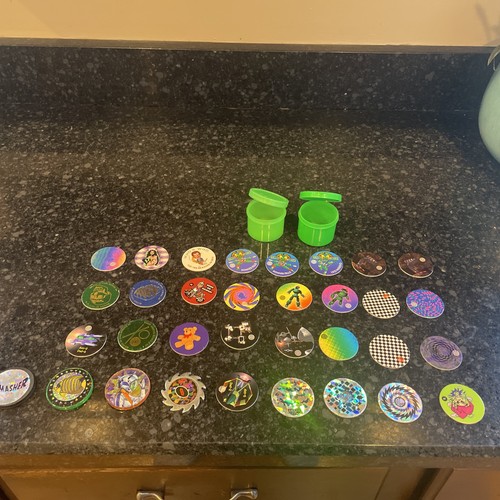 Vtg pog zogs bubblecaps zeebs - pog,